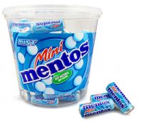 Mentos Mint Mini Rolletjes 10,5 gr. 24* Mentos Mint Mini Rolletjes 10,5 gr.