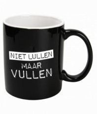 Mok Niet lullen maar vullen met snoepzak