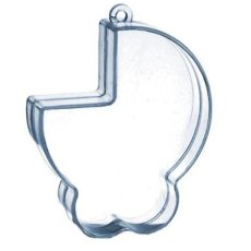 Plexi Doosje Wiegje (59 stuks) Plexi Doosje Wiegje 8 cm (59 stuks)