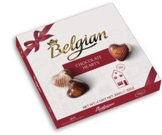 The Belgian Pralines Hartjes Giftbox 200g