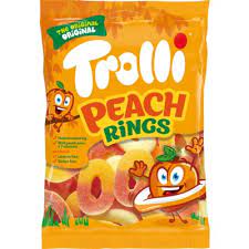 Trolli Peach Rings 100 gr. 24* Trolli Peach Rings 100 gr.